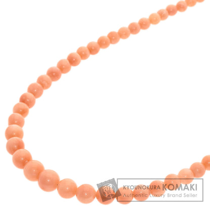 Coral Coral Necklace K18 Yellow Gold  10.56g　Ladies