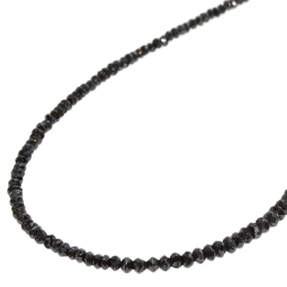 15ct Black　Diamond Necklace K18 White Gold  4.4g　Ladies