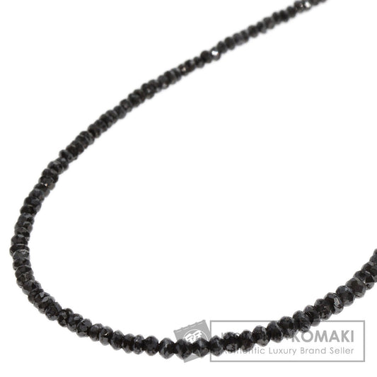 15ct Black　Diamond Necklace K18 White Gold  4.4g　Ladies