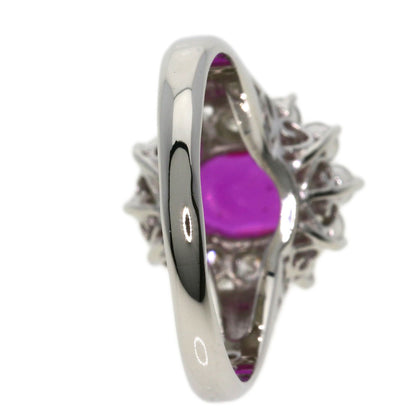 0.82ct Ruby Diamond Ring Platinum PT900  7.5g　Ladies