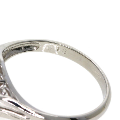 Akoya Pearl Pearl Diamond Earring and Ring 3-piece set Necklace Silver  37.6g　Ladies