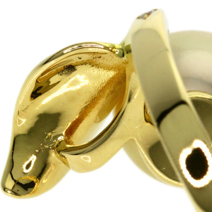 0.14ct Pearl Pearl Ring K18 Yellow Gold  7.4g　Ladies