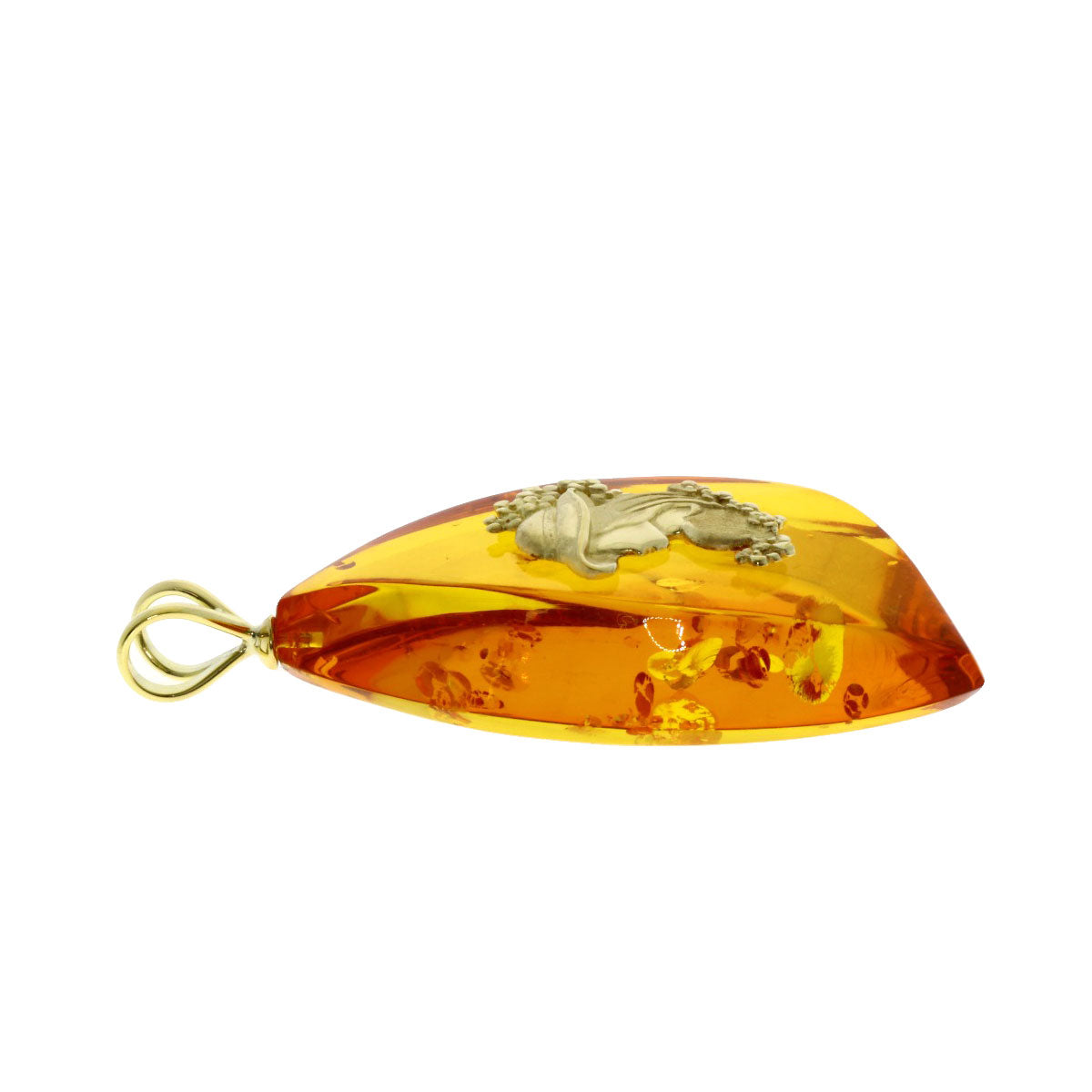 Amber Amber Pendant top 18K  11.7g　Ladies