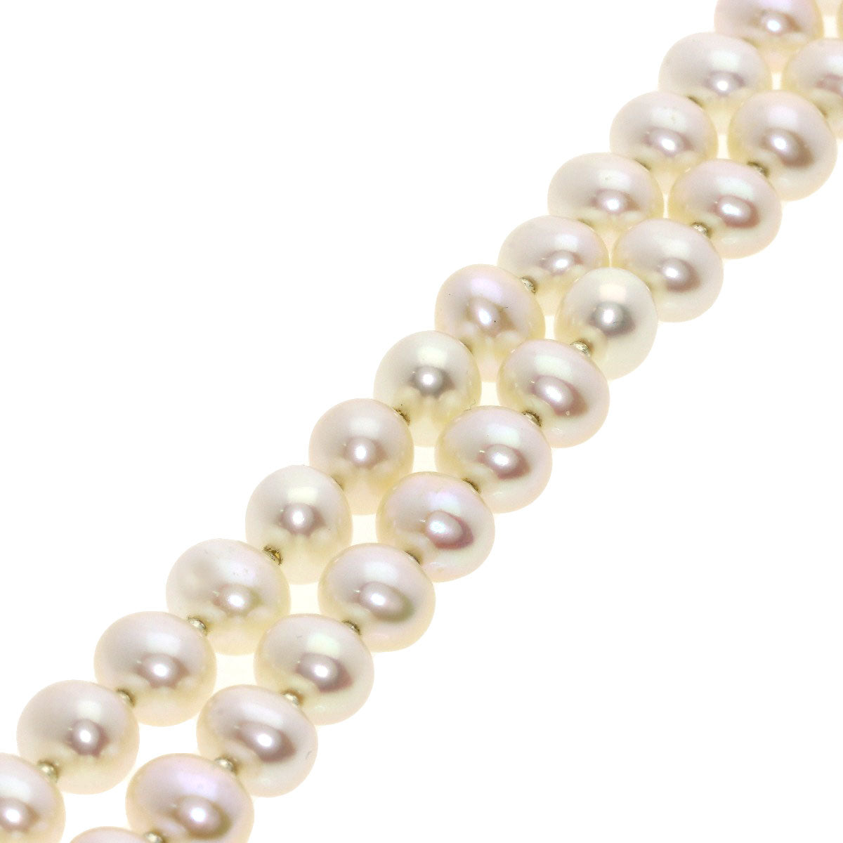 Tamsui Pearl Pearl 3-piece set Necklace Metal 74.5g　Ladies