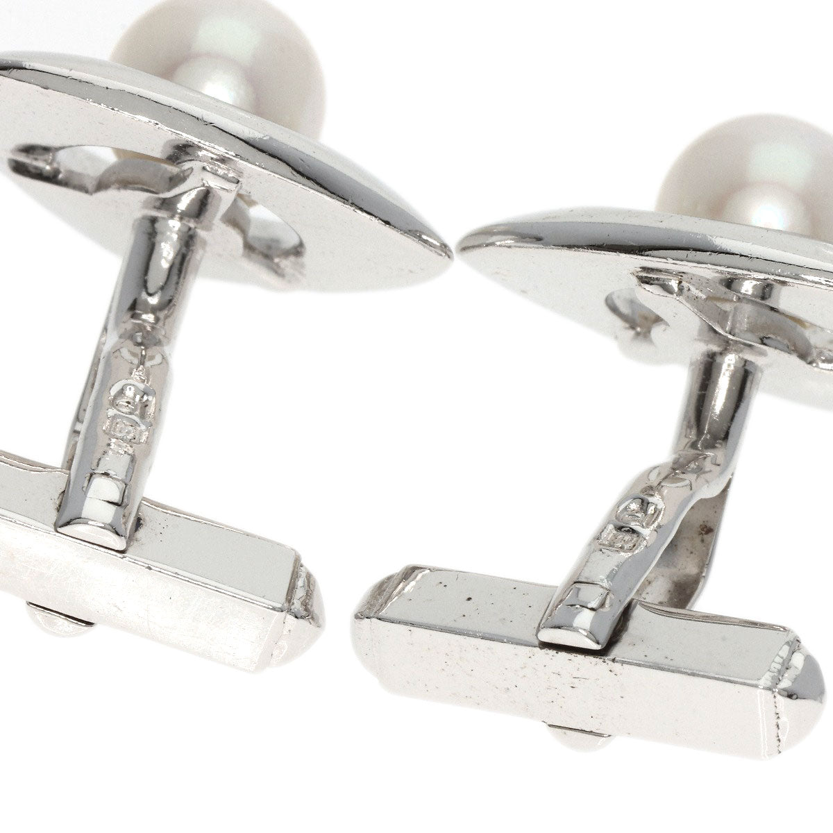 TASAKI Akoya pearl Pearl cuffs Silver mens [Used]