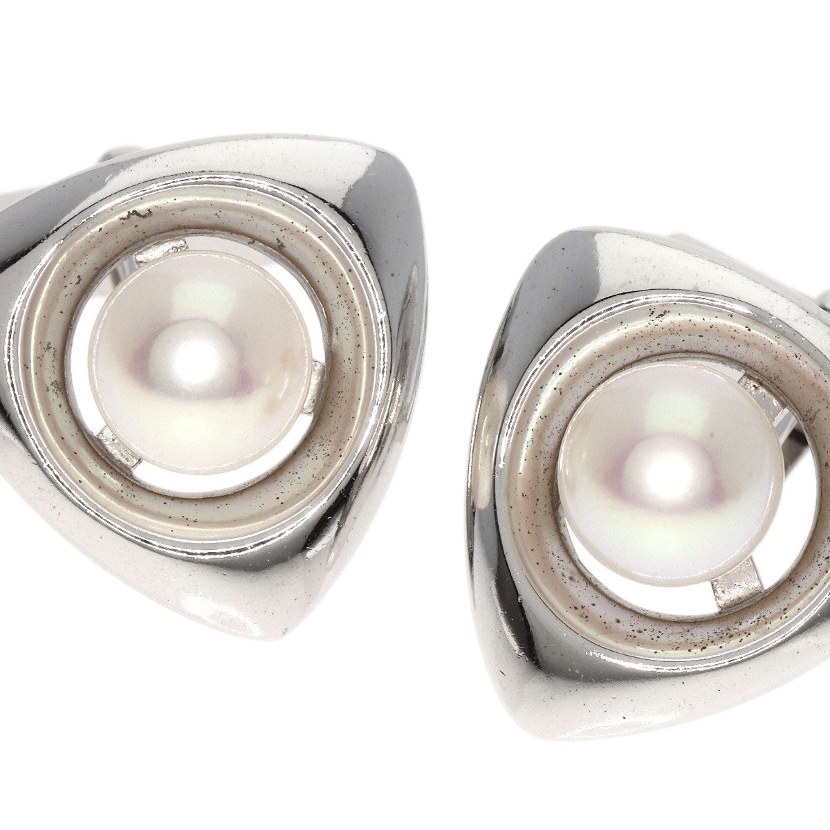 TASAKI Akoya pearl Pearl cuffs Silver mens [Used]