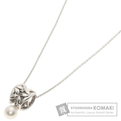 TASAKI   Necklace Pearl Pearl Diamond Silver Ladies
