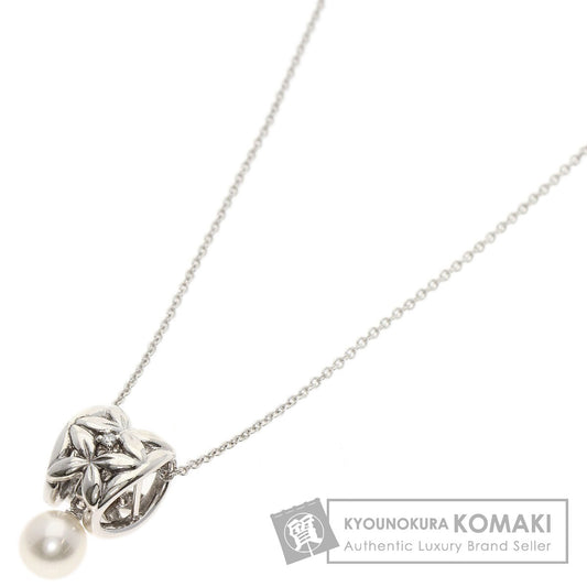 TASAKI   Necklace Pearl Pearl Diamond Silver Ladies