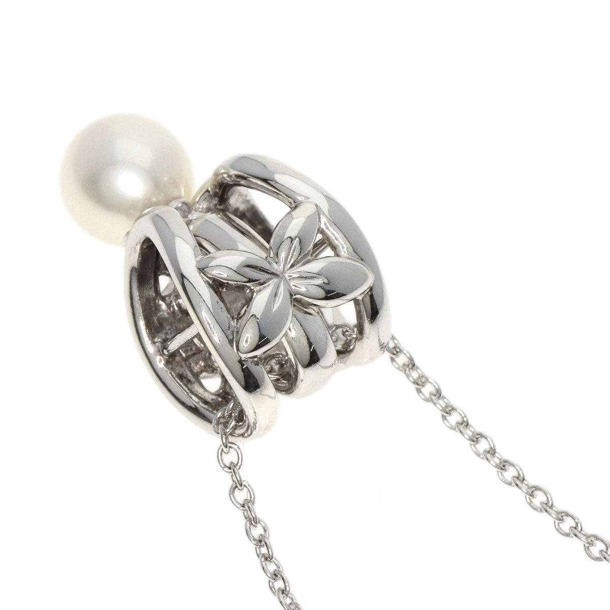 TASAKI   Necklace Pearl Pearl Diamond Silver Ladies