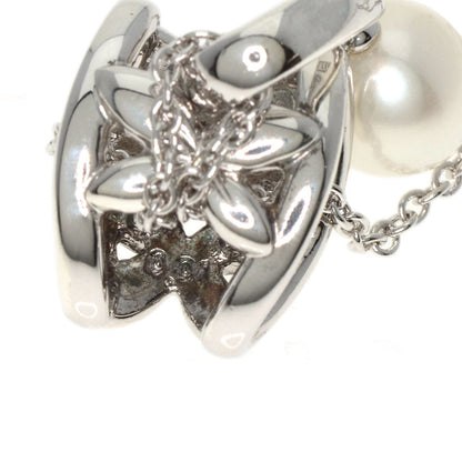 TASAKI   Necklace Pearl Pearl Diamond Silver Ladies