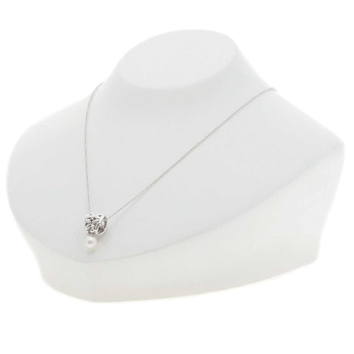 TASAKI   Necklace Pearl Pearl Diamond Silver Ladies