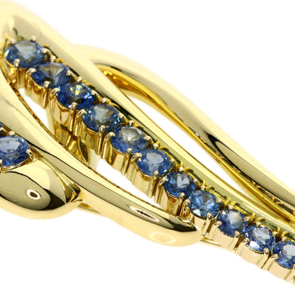 6.25ct sapphire Brooch K18 Yellow Gold  24.5g　Ladies