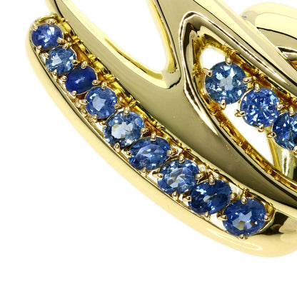 6.25ct sapphire Brooch K18 Yellow Gold  24.5g　Ladies
