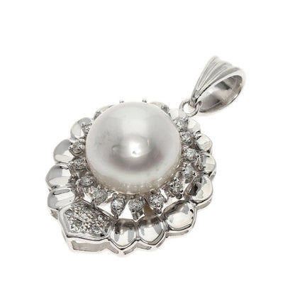 0.7ct Pearl Pearl Diamond Pendant top Platinum PT900  17.4g　Ladies
