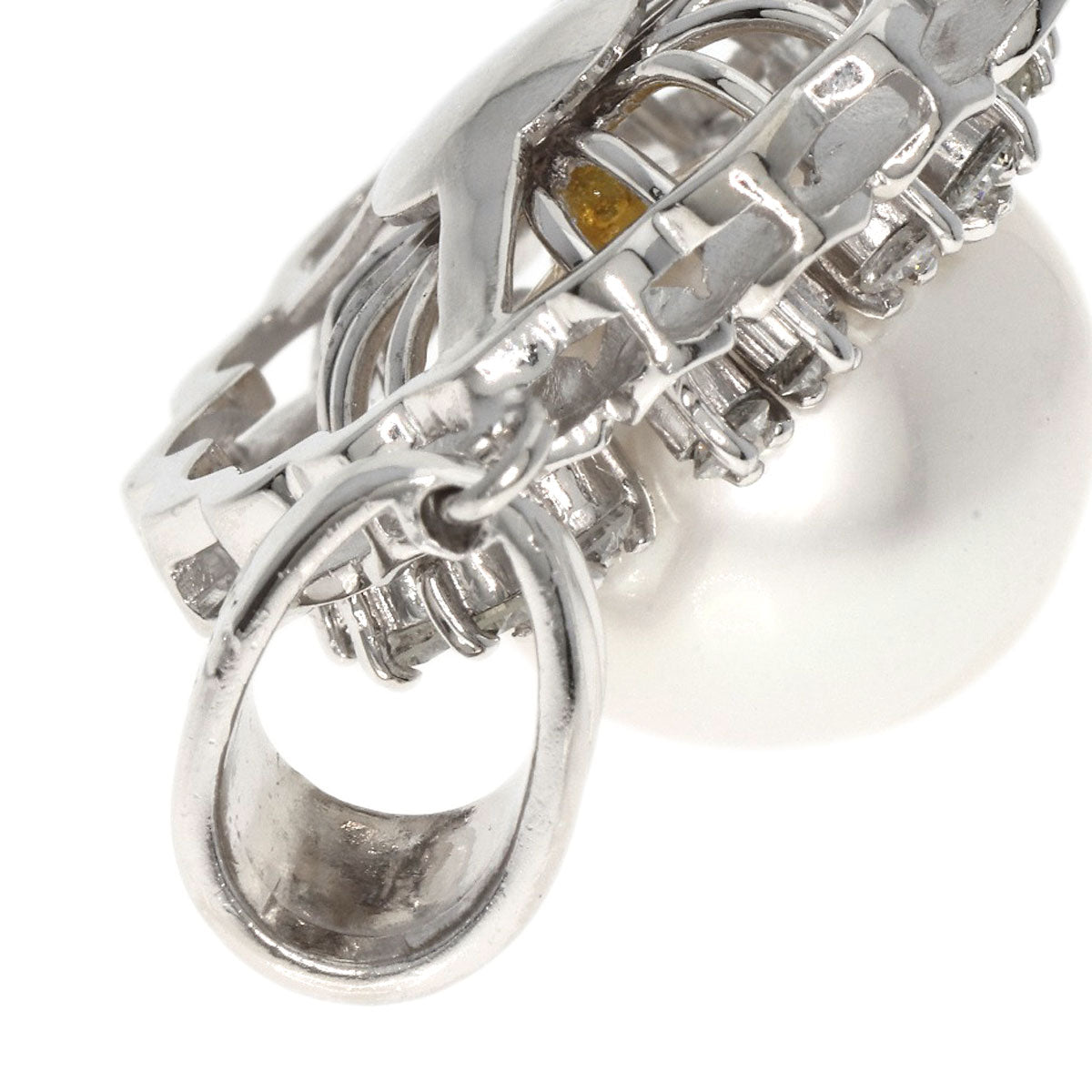 0.7ct Pearl Pearl Diamond Pendant top Platinum PT900  17.4g　Ladies