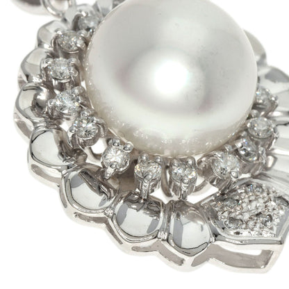 0.7ct Pearl Pearl Diamond Pendant top Platinum PT900  17.4g　Ladies