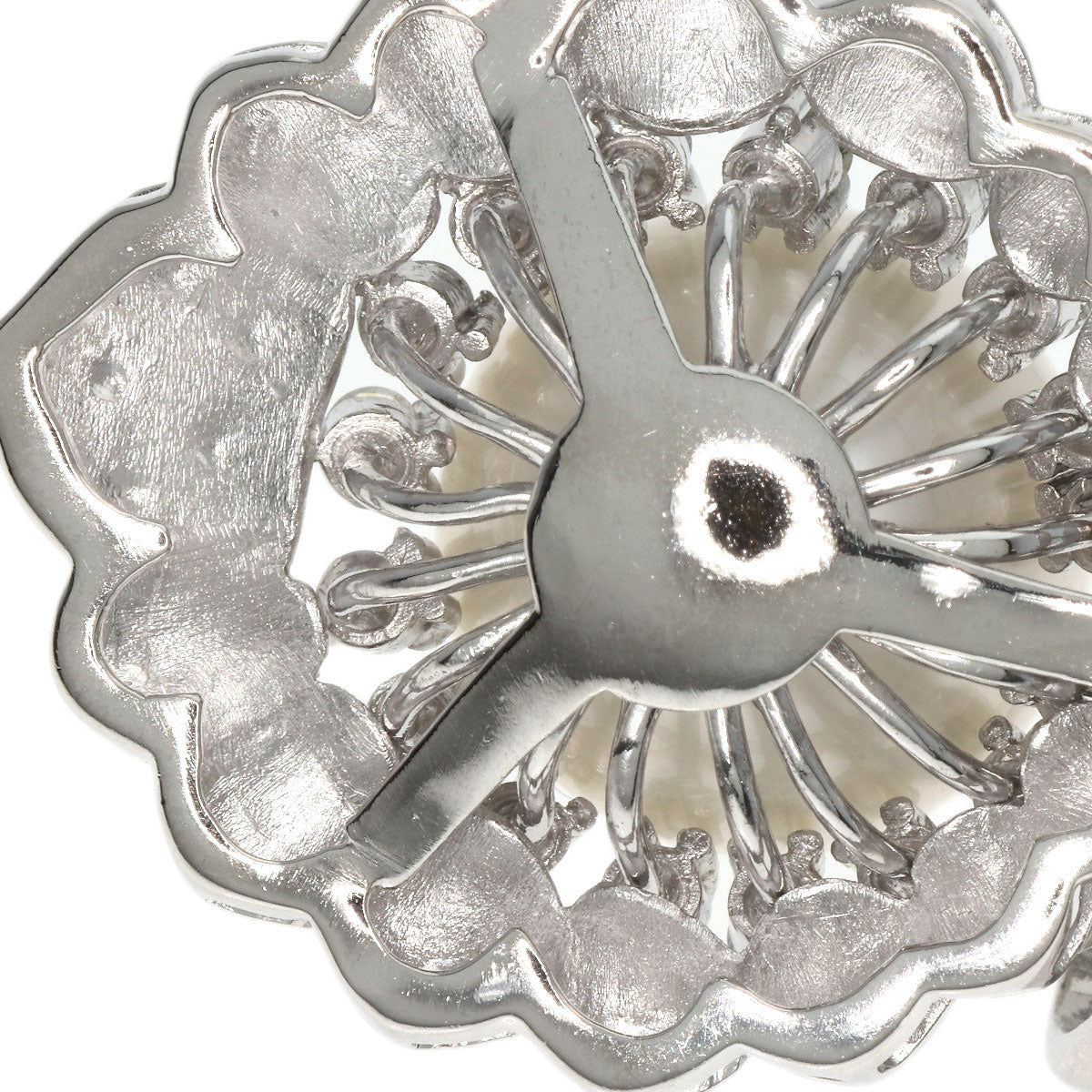 0.7ct Pearl Pearl Diamond Pendant top Platinum PT900  17.4g　Ladies