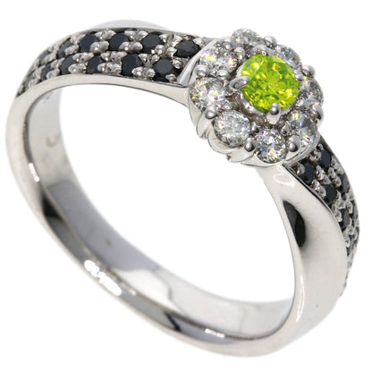 0.28ct Diamond Black　Diamond Ring K18 White Gold  6.72g　Ladies