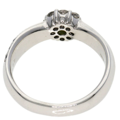 0.28ct Diamond Black　Diamond Ring K18 White Gold  6.72g　Ladies