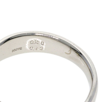 0.28ct Diamond Black　Diamond Ring K18 White Gold  6.72g　Ladies