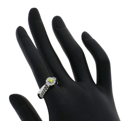 0.28ct Diamond Black　Diamond Ring K18 White Gold  6.72g　Ladies