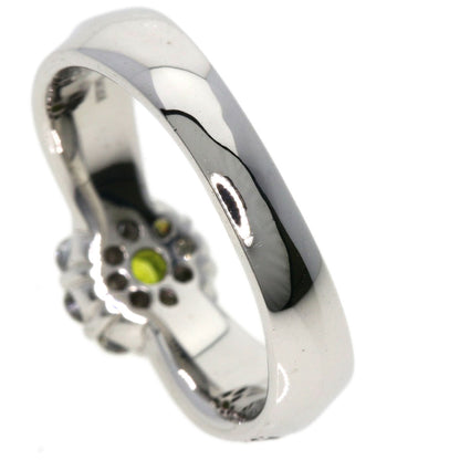 0.28ct Diamond Black　Diamond Ring K18 White Gold  6.72g　Ladies