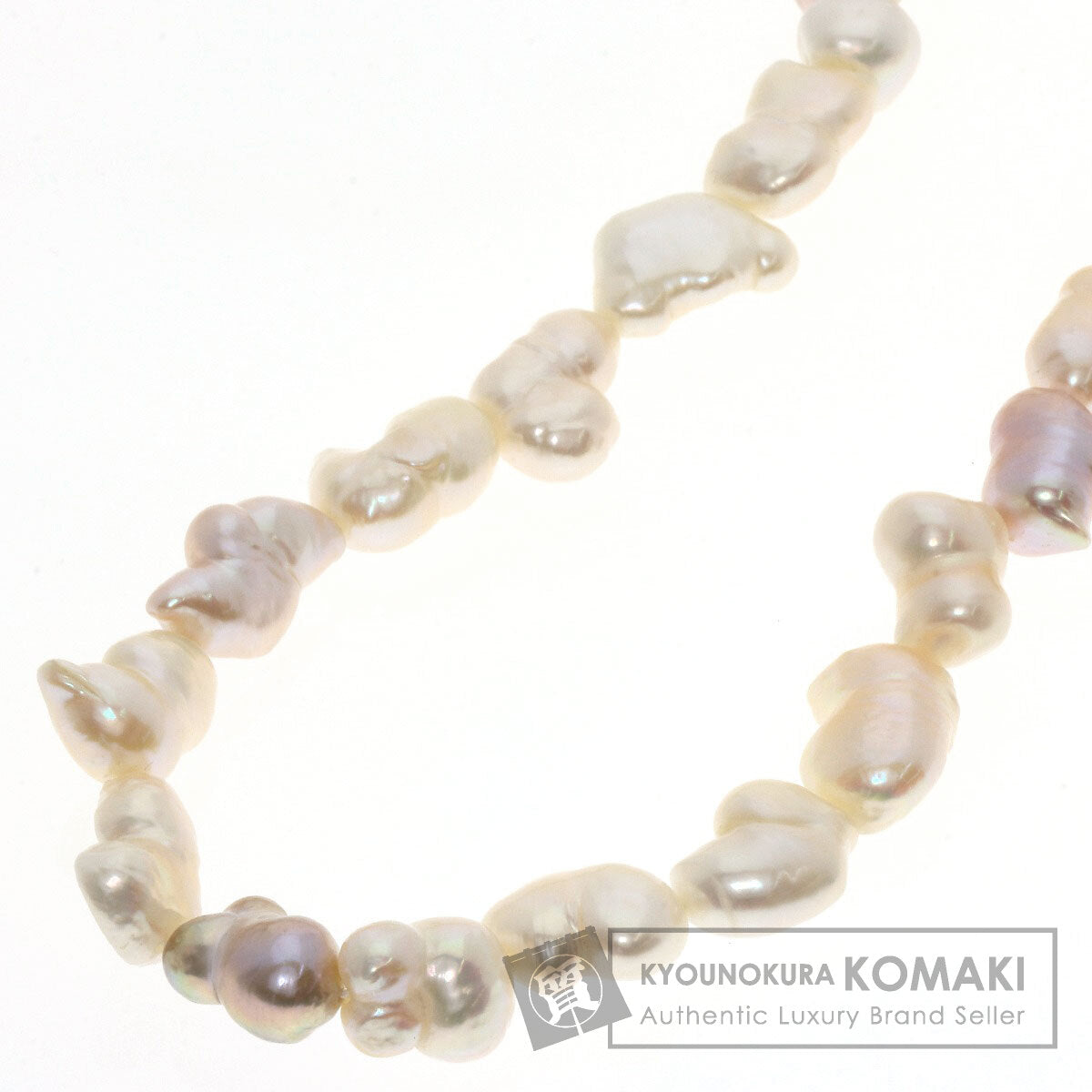 Freshwater Baroque Pearl Necklace Silver 78.9g　Ladies