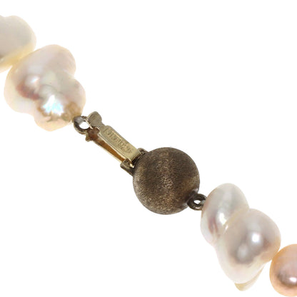 Freshwater Baroque Pearl Necklace Silver 78.9g　Ladies
