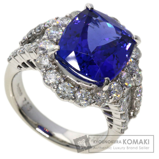 7.13ct Tanzanite Diamond Ring Platinum PT900  13.7g　Ladies