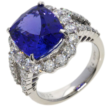 7.13ct Tanzanite Diamond Ring Platinum PT900  13.7g　Ladies