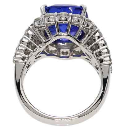 7.13ct Tanzanite Diamond Ring Platinum PT900  13.7g　Ladies