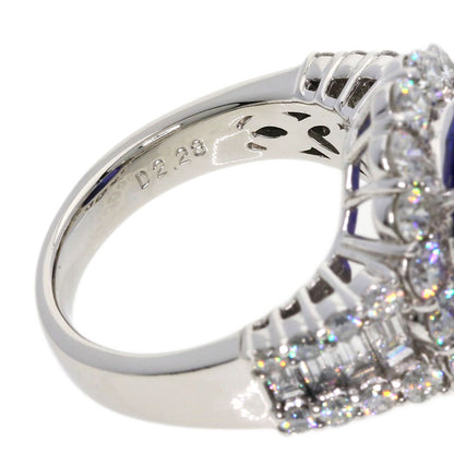 7.13ct Tanzanite Diamond Ring Platinum PT900  13.7g　Ladies