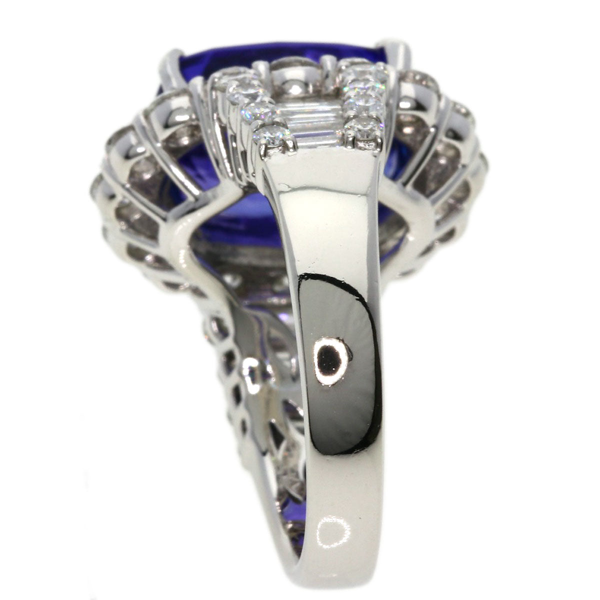 7.13ct Tanzanite Diamond Ring Platinum PT900  13.7g　Ladies