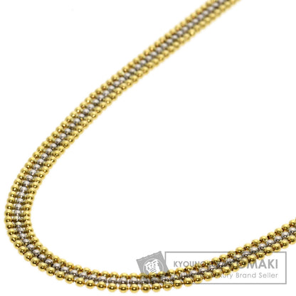 Two-Tone  23.6" Necklace Platinum PT850 18K Yellow Gold 25.2g　Ladies