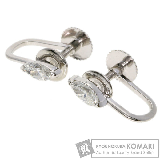 Diamond Earring Platinum PT900  2.4g　Ladies