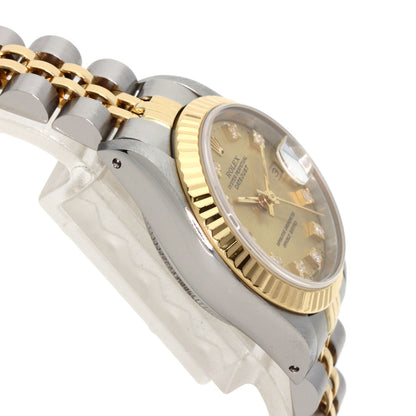 ROLEX DATEJUST 10P Diamond Watches 69173G Stainless Steel/SSxK18YG Ladies