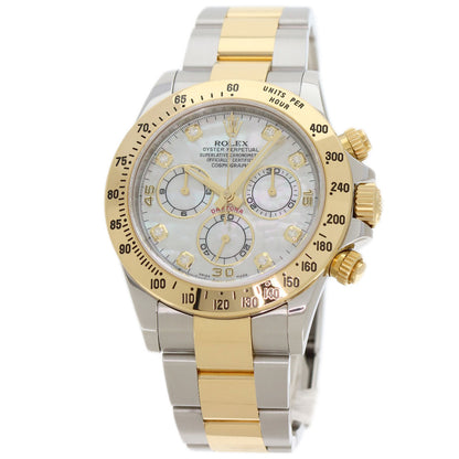 ROLEX Cosmograph Daytona 8P Diamond Watches 116523NG Stainless Steel/SSxK18YG mens
