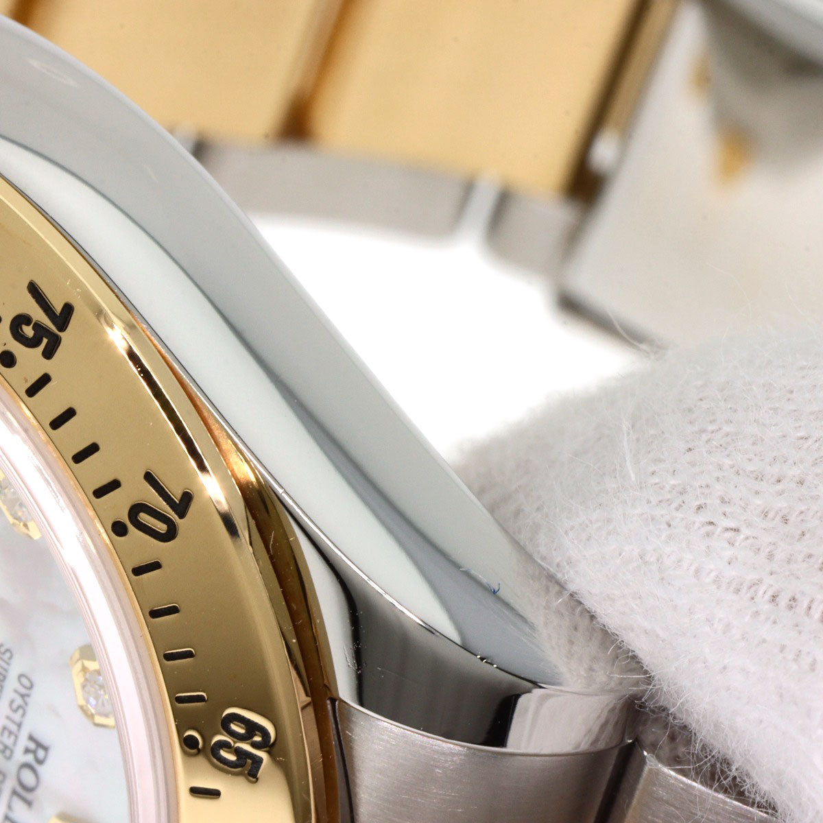 ROLEX Cosmograph Daytona 8P Diamond Watches 116523NG Stainless Steel/SSxK18YG mens