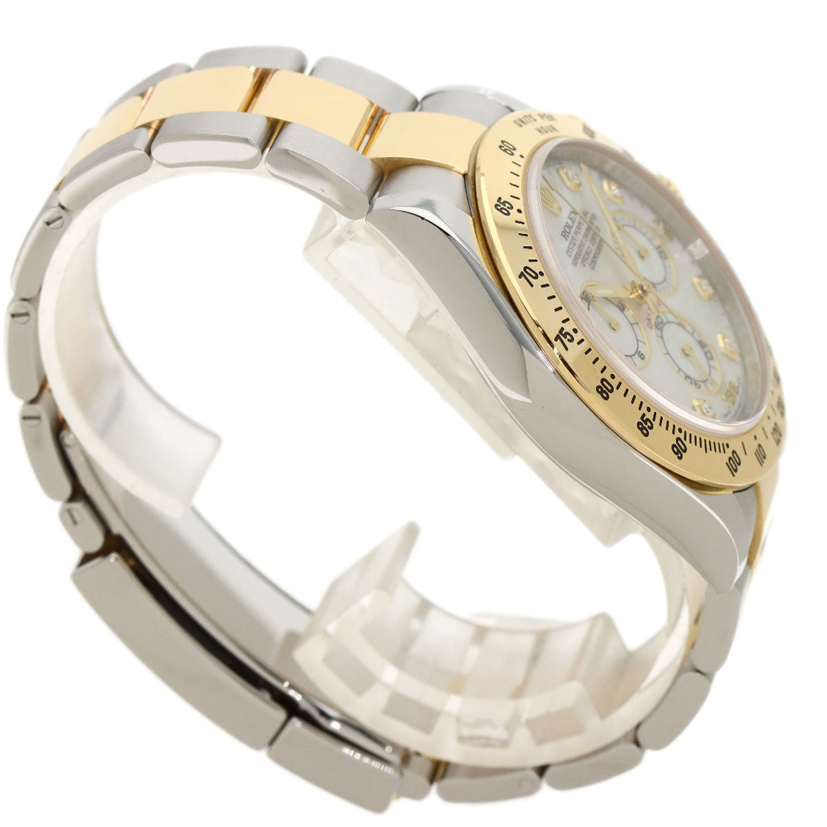 ROLEX Cosmograph Daytona 8P Diamond Watches 116523NG Stainless Steel/SSxK18YG mens