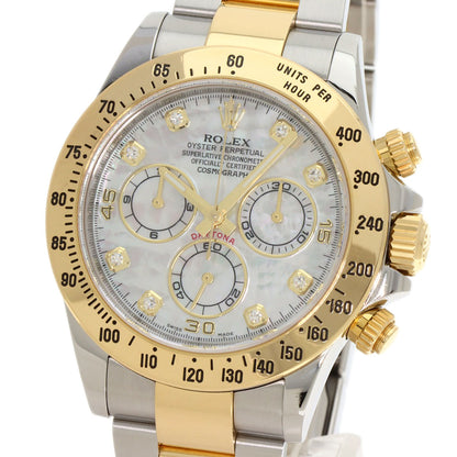 ROLEX Cosmograph Daytona 8P Diamond Watches 116523NG Stainless Steel/SSxK18YG mens