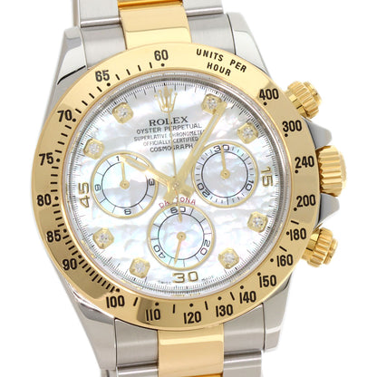ROLEX Cosmograph Daytona 8P Diamond Watches 116523NG Stainless Steel/SSxK18YG mens