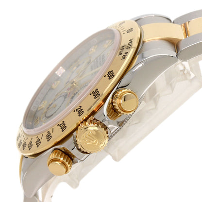 ROLEX Cosmograph Daytona 8P Diamond Watches 116523NG Stainless Steel/SSxK18YG mens