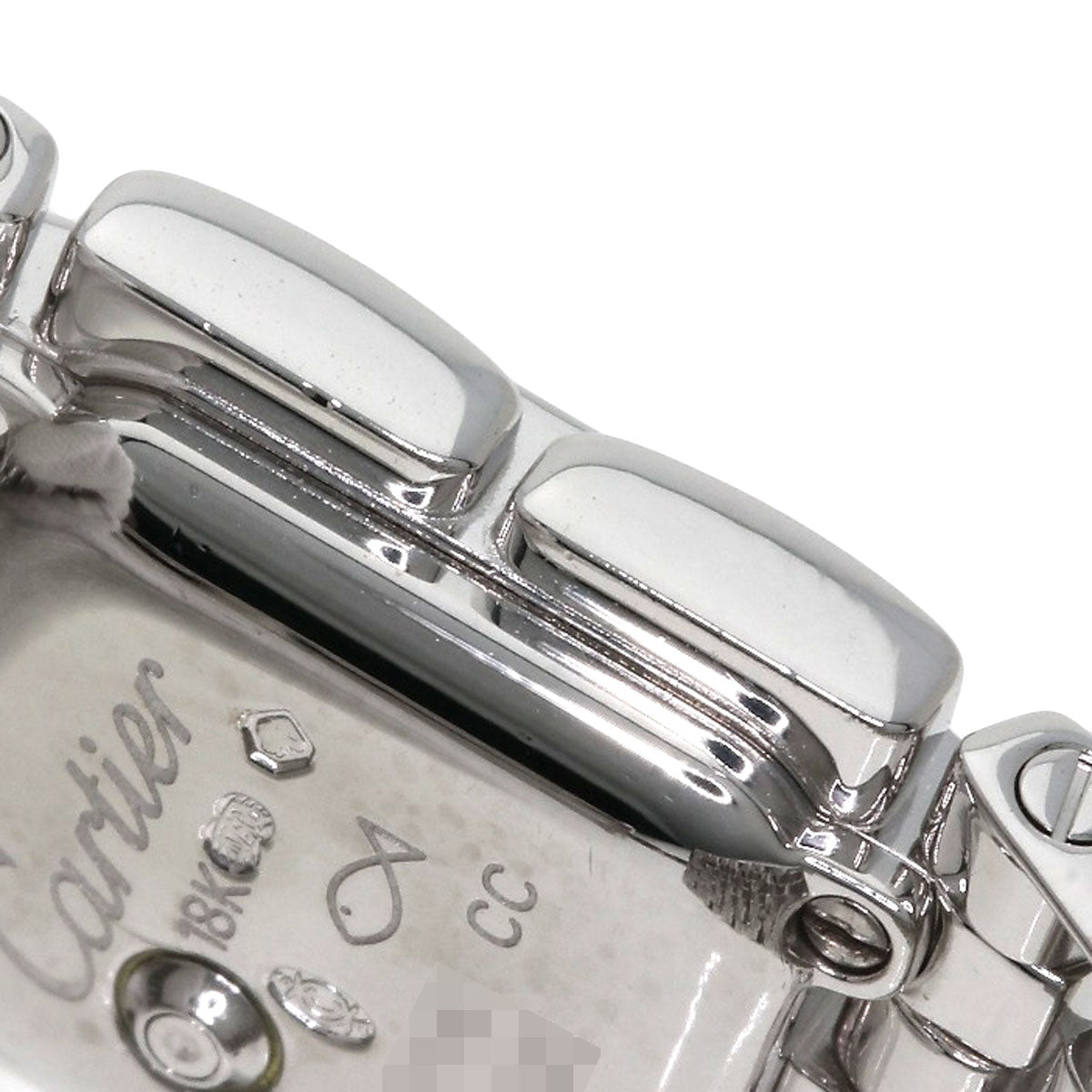 CARTIER PANTHERE Mini Ribbon Diamond Watches WG3002T8 K18 White Gold/K18 White Gold Ladies