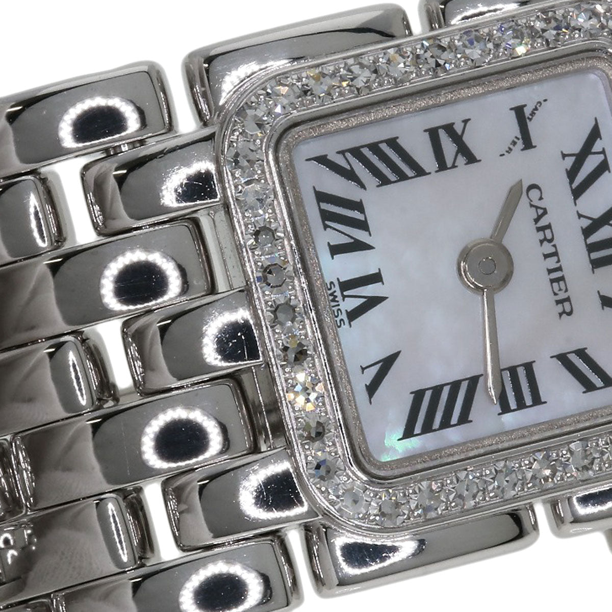CARTIER PANTHERE Mini Ribbon Diamond Watches WG3002T8 K18 White Gold/K18 White Gold Ladies
