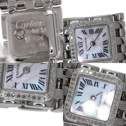 CARTIER PANTHERE Mini Ribbon Diamond Watches WG3002T8 K18 White Gold/K18 White Gold Ladies