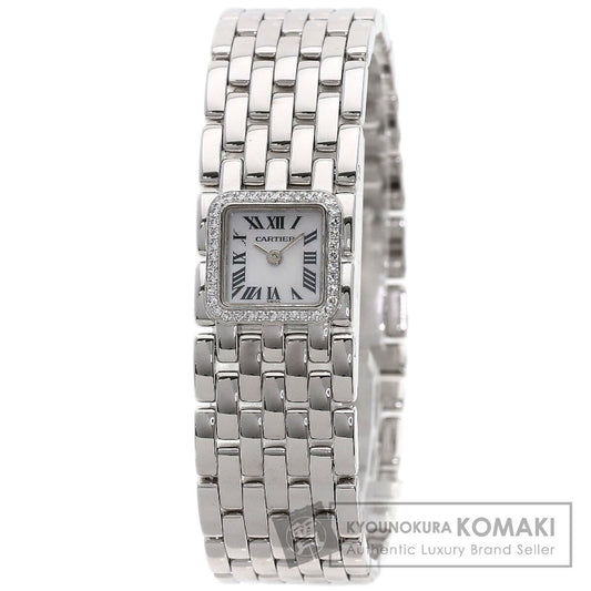 CARTIER PANTHERE Mini Ribbon Diamond Watches WG3002T8 K18 White Gold/K18 White Gold Ladies