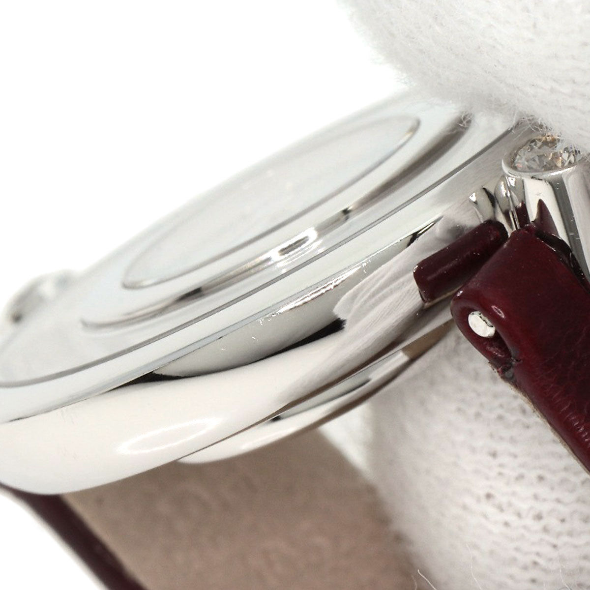 Chopard Happy diamond icon Watches 209415-1001 K18 White Gold/Leather Ladies