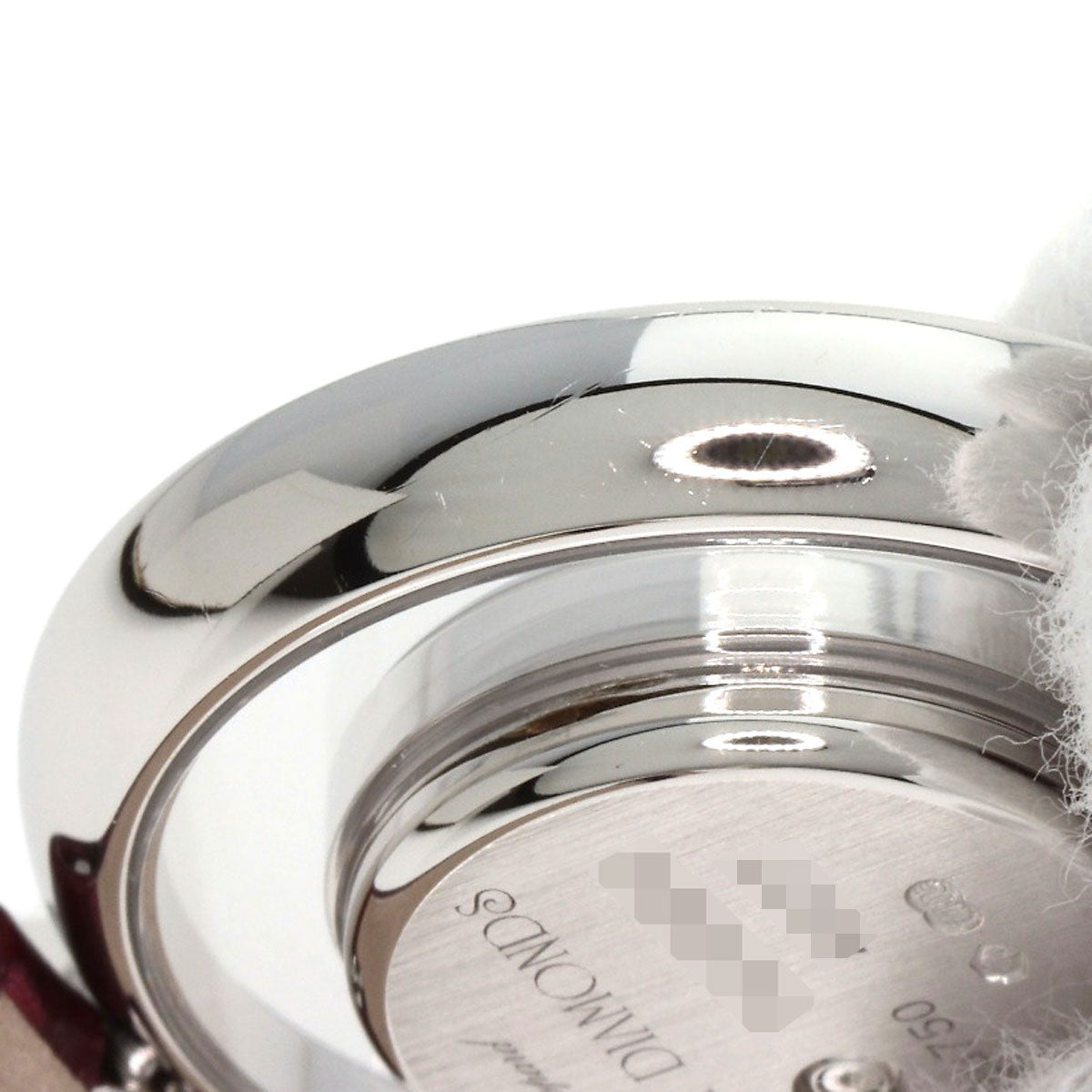 Chopard Happy diamond icon Watches 209415-1001 K18 White Gold/Leather Ladies