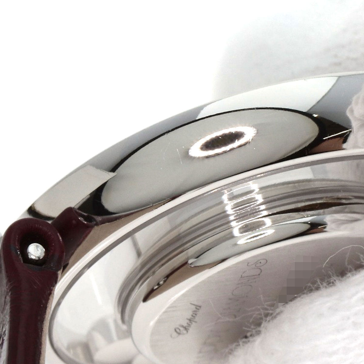 Chopard Happy diamond icon Watches 209415-1001 K18 White Gold/Leather Ladies