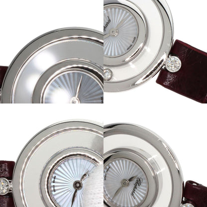 Chopard Happy diamond icon Watches 209415-1001 K18 White Gold/Leather Ladies